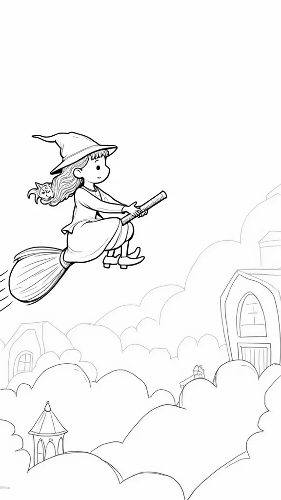 kiki’s delivery service coloring pages